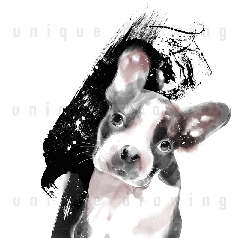 DOG Portrait from Photo Pet Dog Portrait Custom Painting Personalized Custom Pet Drawing Memorial Gift Retriever Dog Portrait a Gift 007dog