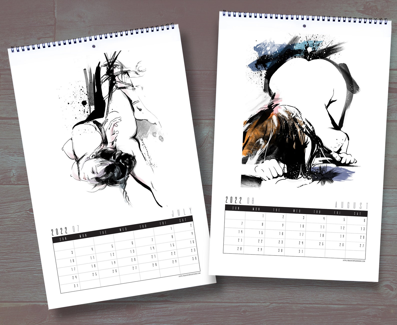 2022 Kalender Frau Akt Malerei 2022 Wandkalender 2022 Etsy Österreich