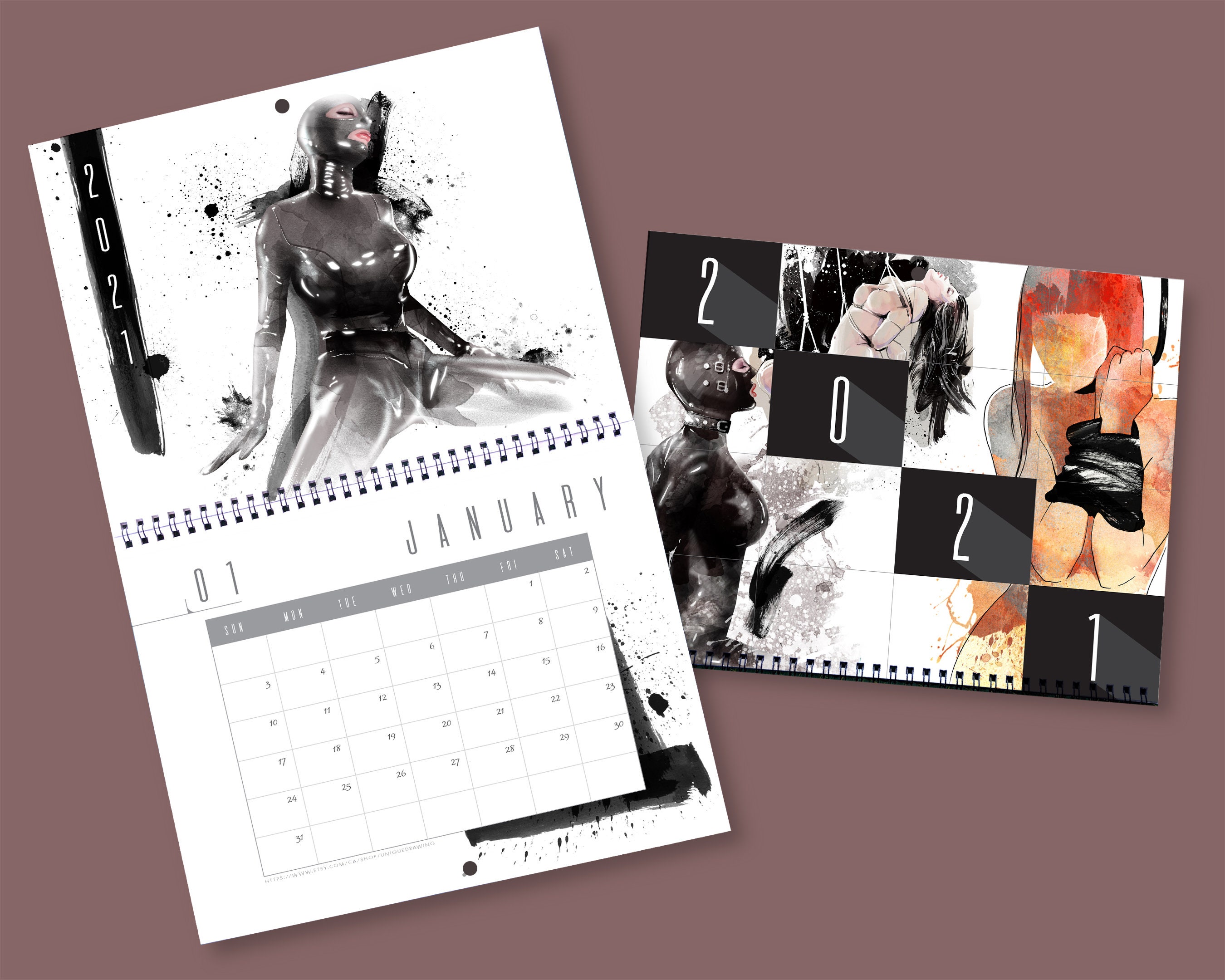 2021 Sexy n Nude Kalender 2021 Kalender 2021 Wandkalender  Etsy