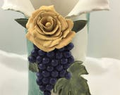 Ceramic Vase, Ceramic Wine Cooler, Hand Built Pottery, Original Art, Housewarming Gift, Wedding Gift, Ceramic Home Decor, Brides Maid Gift