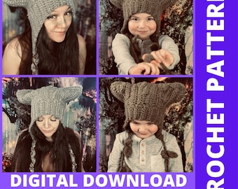 Woodland Faun Beanie Crochet Pattern