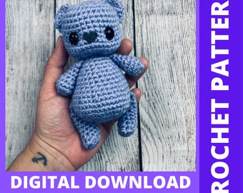 Baby Bear Crochet Pattern - DIGITAL FILE