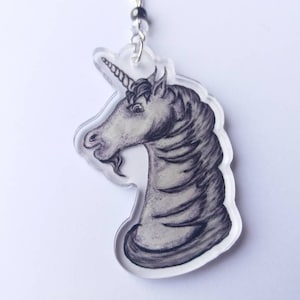 Unicorn Necklace Boho Jewellery / Pastel Goth Fantasy Gift