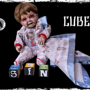 Creepy Doll Demon Gothic Decor Horror Gift / Ooak Art Doll Oddities / Halloween Doll