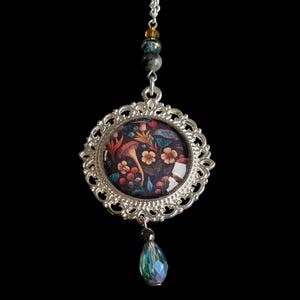 Gothic Toadstool Pendant Goth Necklace / Mushroom Jewellery Gift
