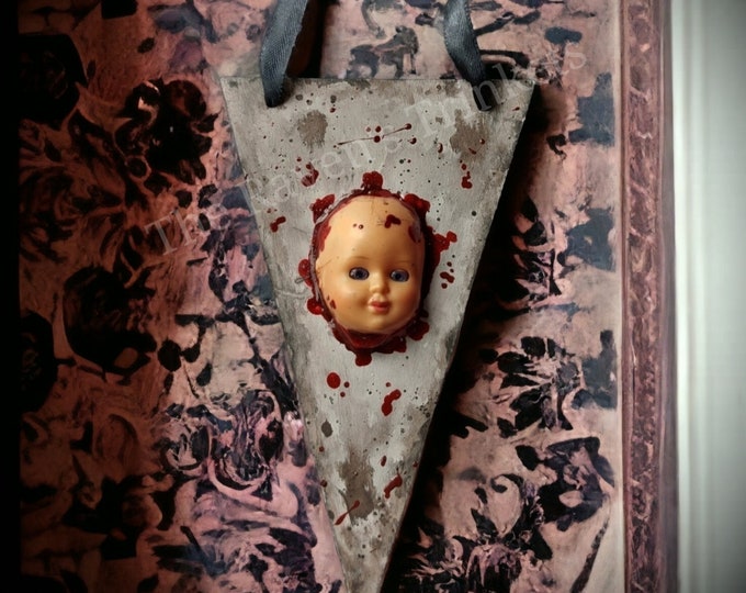 Creepy Doll Horror Decor | Gothic Doll Goth Gift | Halloween Prop | Horror Doll Halloween Gift
