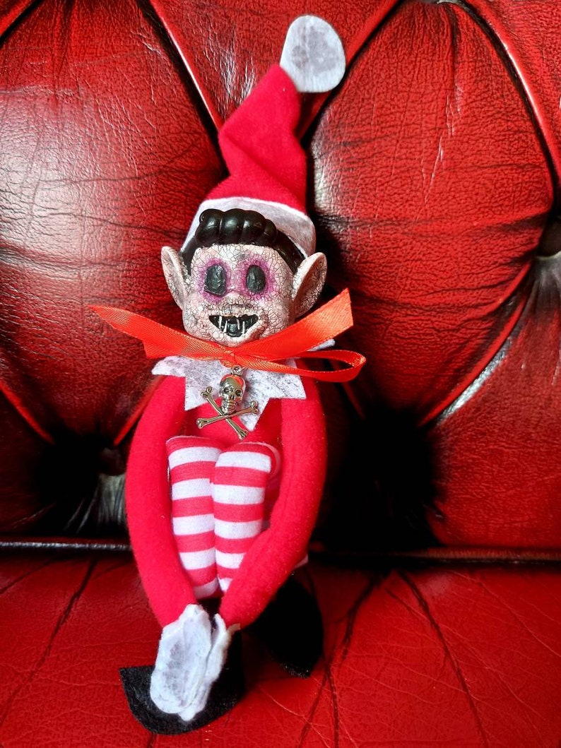 Creepy Elf Doll Horror Decor / Christmas Elf Horror Doll / Etsy