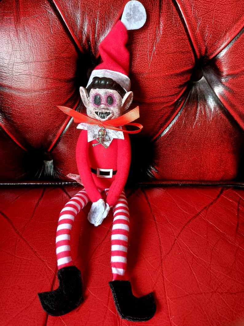 Creepy Elf Doll Horror Decor / Christmas Elf Horror Doll / Etsy