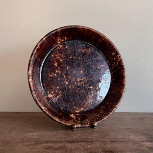 Rockingham Ware Pie Plate, American, Mid 19th Century