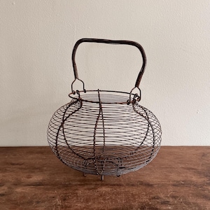 Bent Wire Egg Gathering Basket, French, Early 20th Century