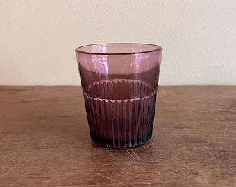 Small Pontiled Tumbler, Amethyst Lead Glass, American, c. 1870