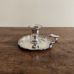 Silver Plate Chamber Stick, James Dixon & Sons, Sheffield, England, Mid 19th Century
