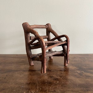 Toy Rustic Twig Outdoor Chair, American, Early 20th Century