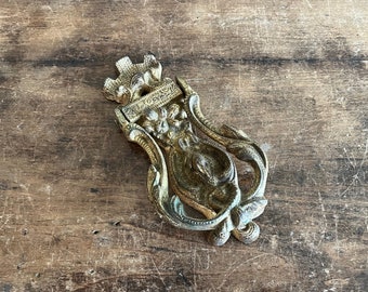 Rococo Style Gilt Bronze Or Ormolu Door Knocker, Likely French, Early 20th Century