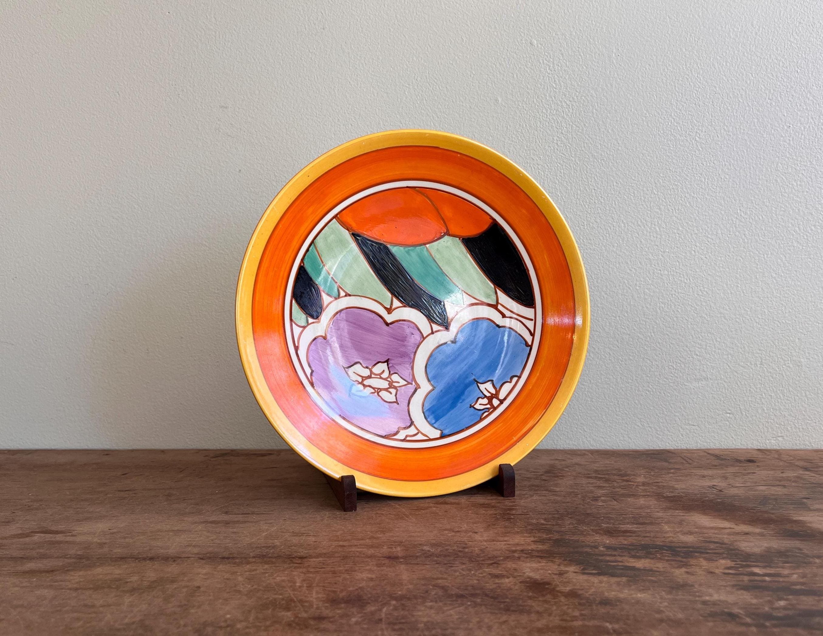 Clarice cliff plate - Etsy 日本