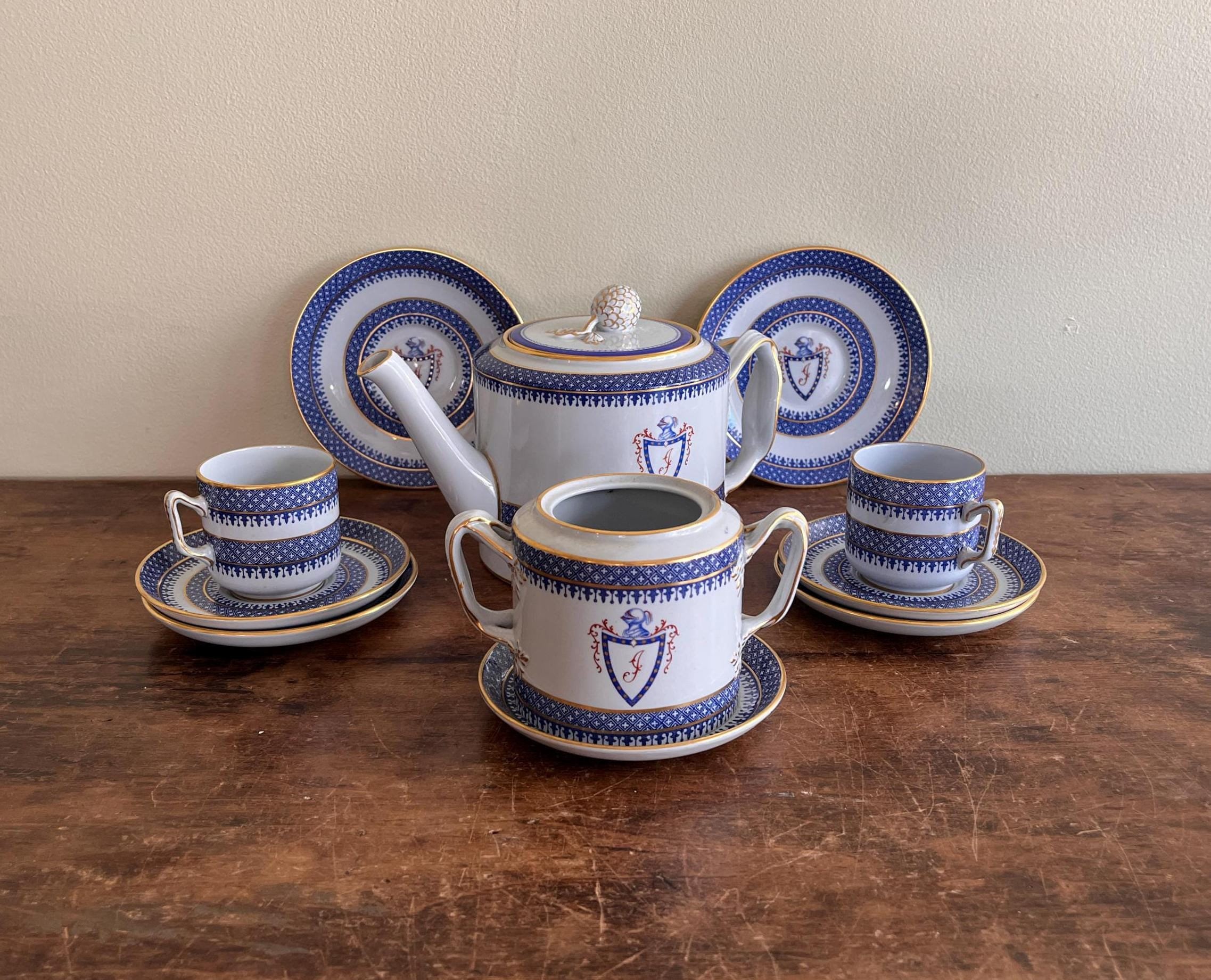 18th Century Chinese Export Style Tea Wares, Copeland Spode Thomas