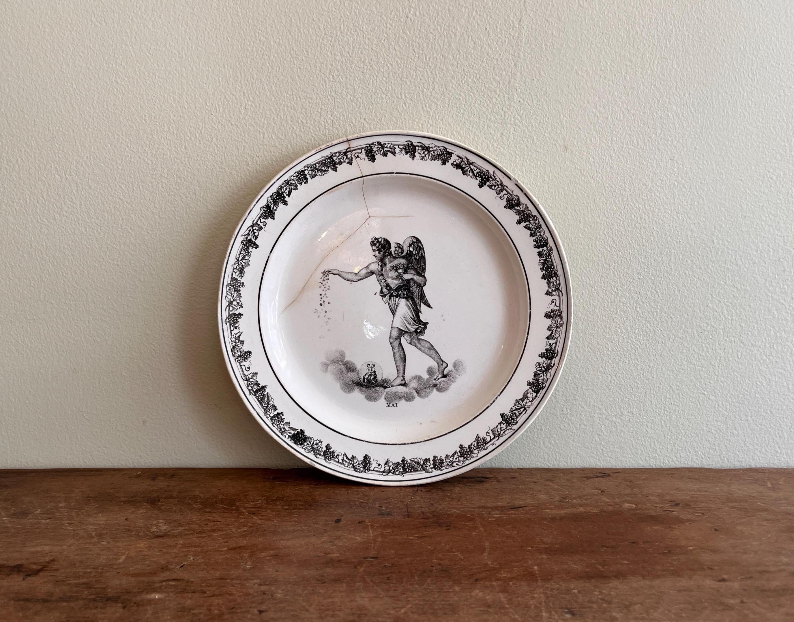  CREAMWARE ヴィンテージ　アンティーク　プレート Antique Creamware - Etsy