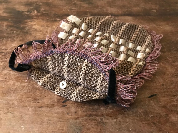 Victorian Reticule Trimmed With Fringe And Ribbon… - image 10
