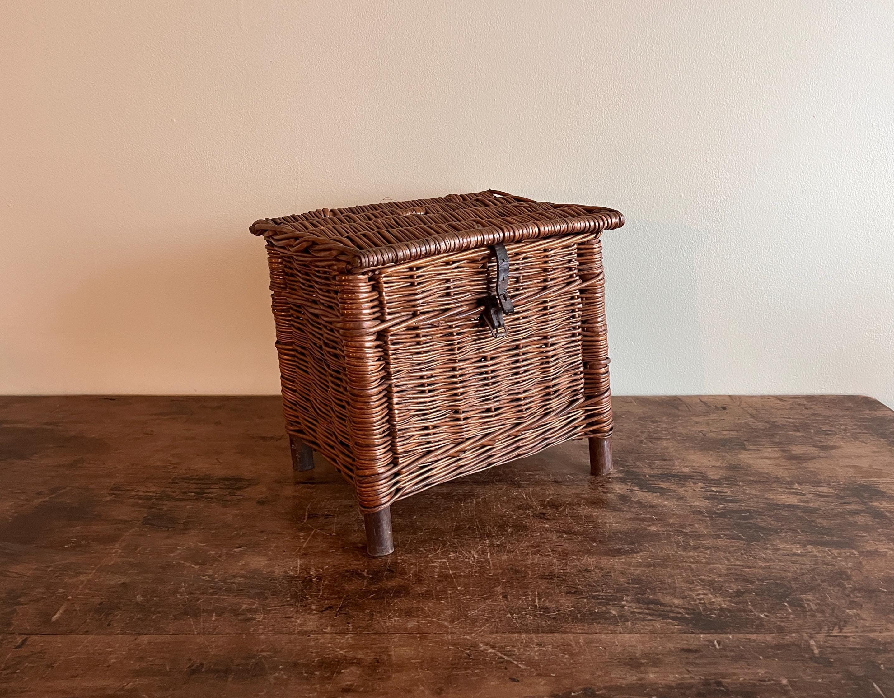 Antique Fishing Basket - Etsy