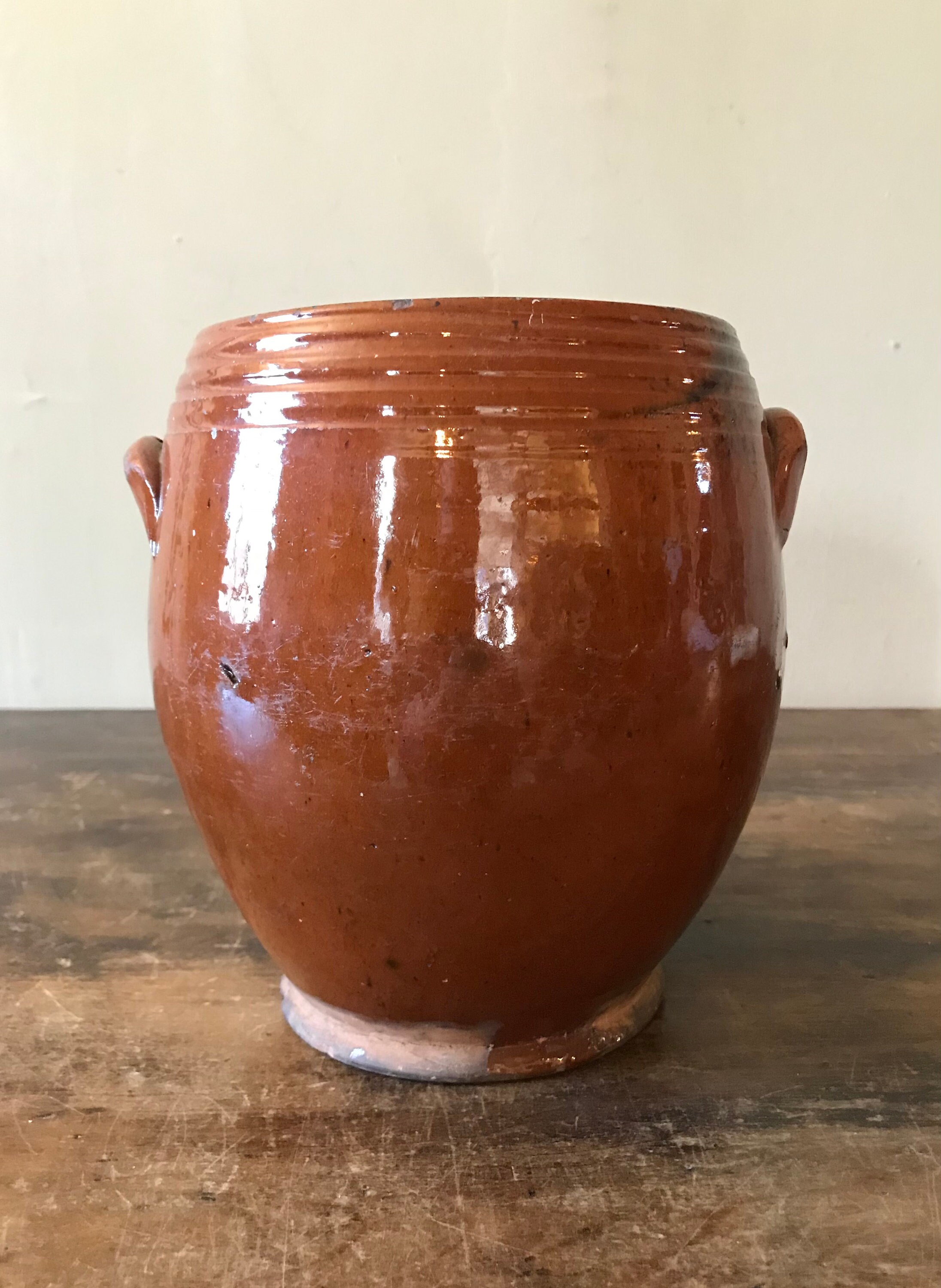 Buy Ovoid Redware Pottery Jar With Manganese Decoration