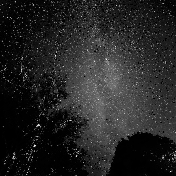 Milky Way B+W Black and White Photograph Night Photography Astrophotography