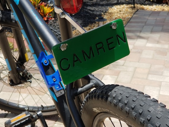 bicycle license plate mount