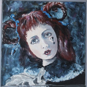 Painting &quot;Before the Masquerade&quot;. Oil painting.