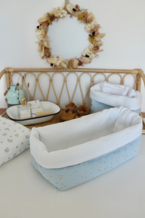 Panier Vert Menthe Pour Chambre Bebe Garcon Rangement Etsy France