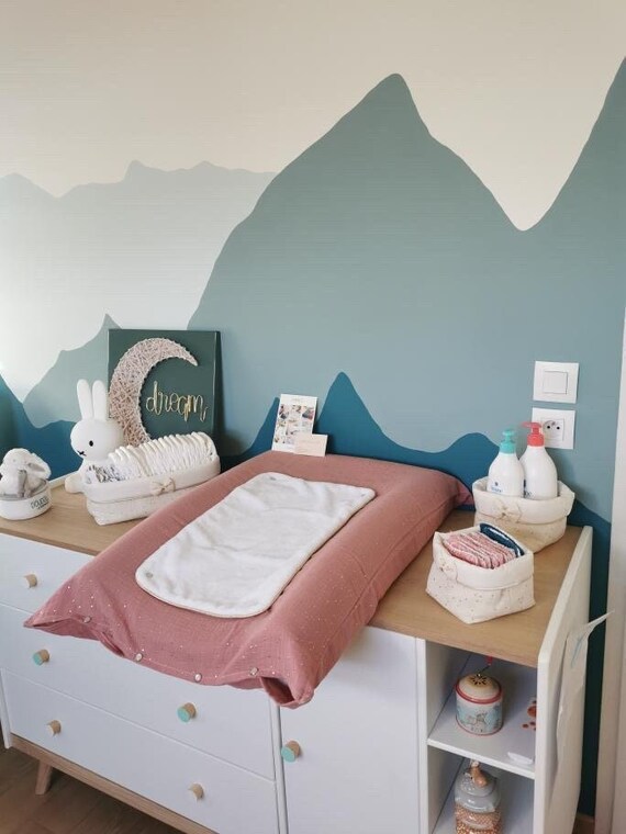 Off white Changing Mat Cover Changing Table Cover Mixed Baby