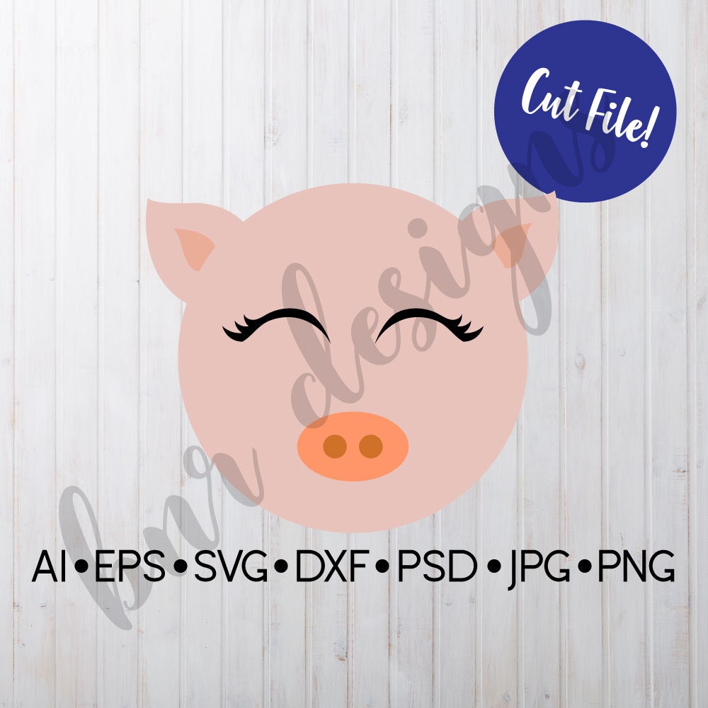 Pig SVG Animal SVG DXF File Cricut File Cameo File | Etsy