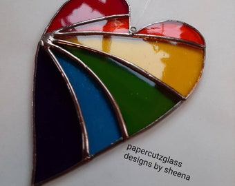 Stained glass heart.
