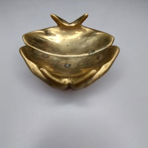 vintage brass bowl ashtray