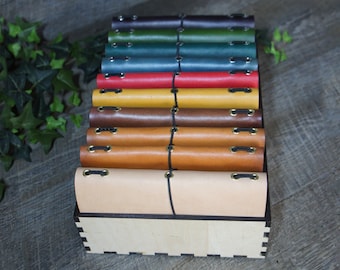 Personalized Leather Journal Travelers Notebook A5, Moleskine Cahier, A6, Field Notes, Hobonichi, Leuchtturm 1917, Panda Planner, Clever Fox