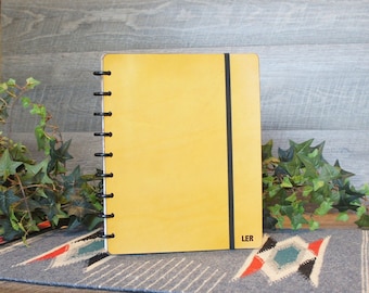 Leather Planner Cover, Personalized Discbound Planner Cover, Junior Planner Covers, Discbound Covers