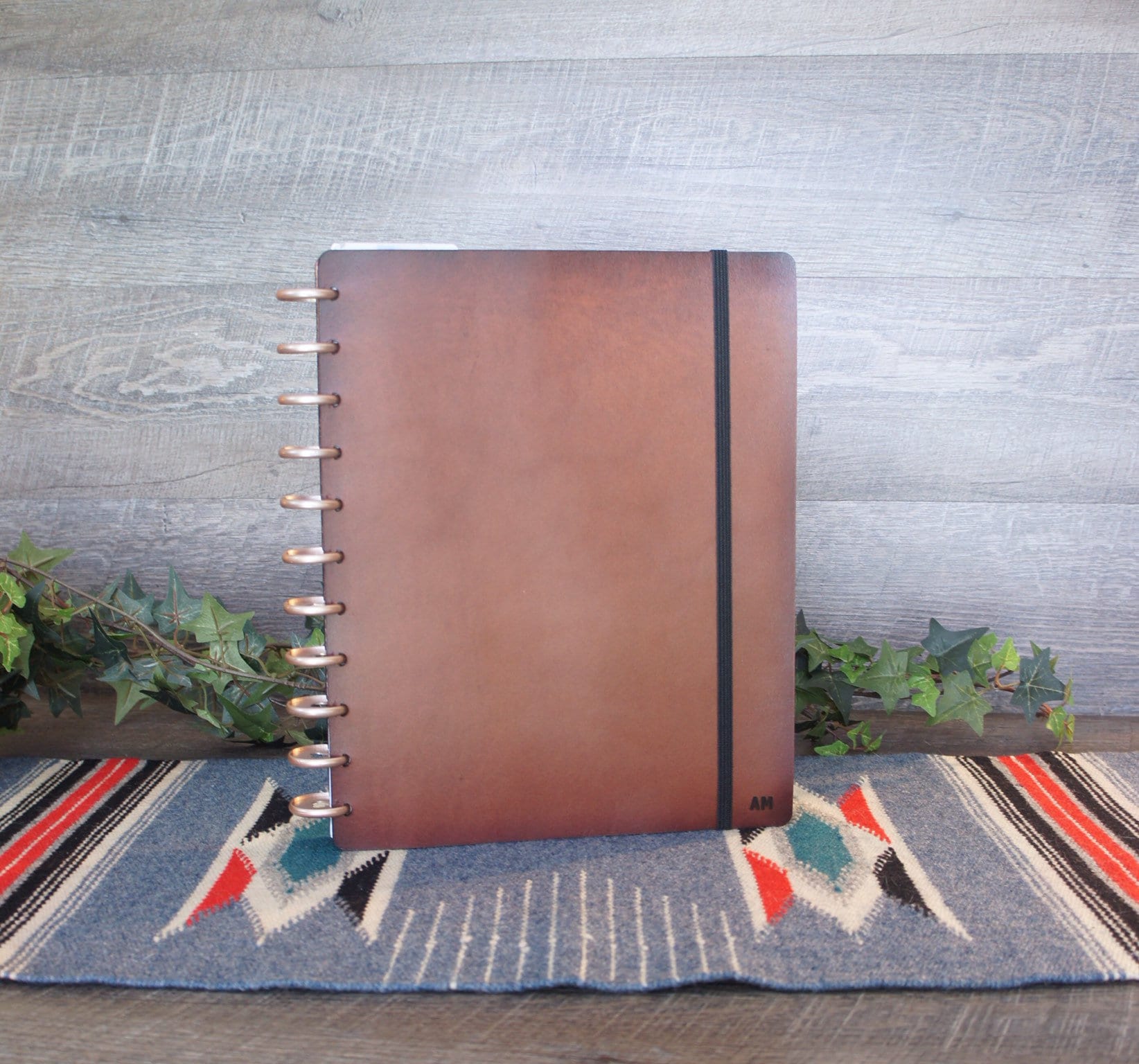 Discbound Leather Planner Cover, Personalized Planner Cover, Classic Planner Covers, Letter Size Planner Cover