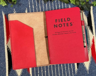 Leather Cover for Field Notes 5E Gaming Journal, Character Journal, Game Master Journal + Monster/Encounter Journal