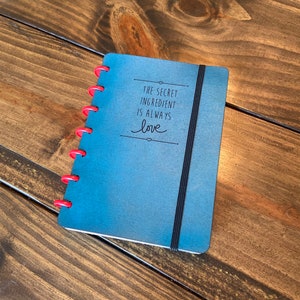 Leather Mini Personalized Cover Classic Planner Cover, Discbound Planner Classic Cover