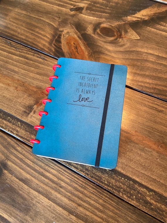 Leather Mini Personalized Cover Classic Planner Cover, Discbound Planner Classic Cover