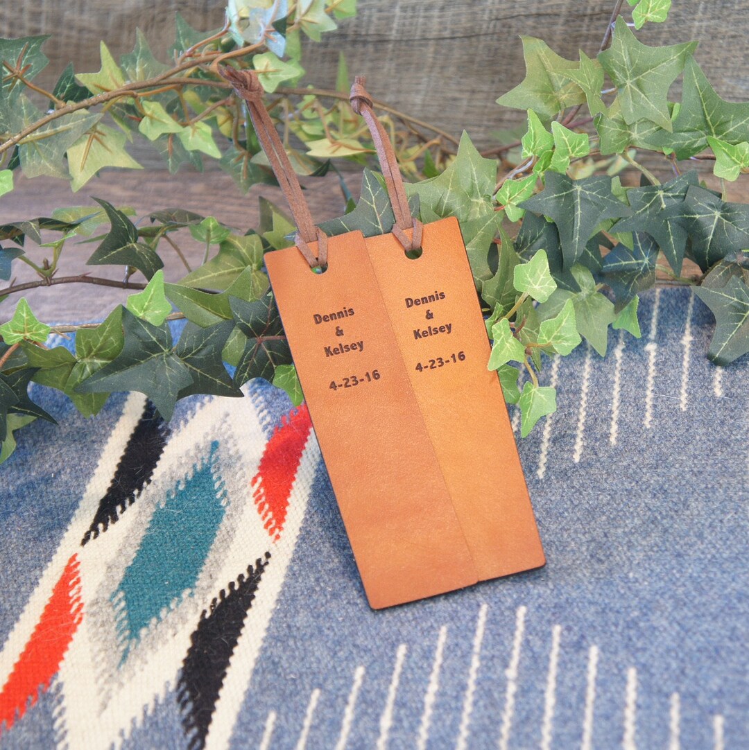 Personalized Leather Bookmark Gifts for Him Gift for Her Bookmark Gift