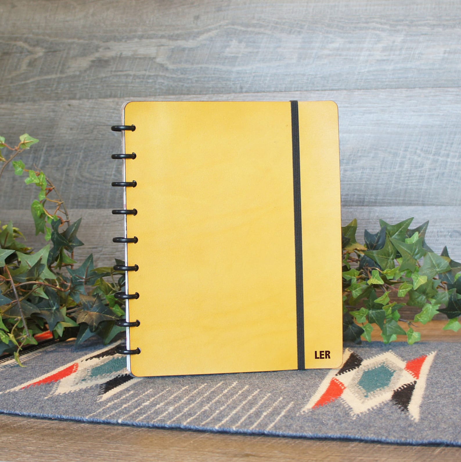 Discbound Leather Planner Cover Personalized Planner Cover Etsy