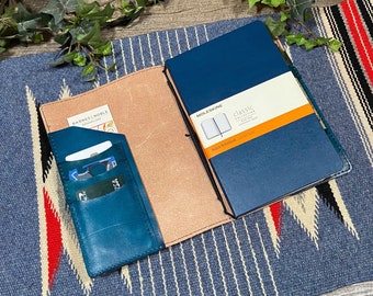 Personalized Leather A5, Moleskine Cahier, Midori, B6, A6, Pocket, Field Notes, Hobonichi, Leuchtturm 1917, Panda Planner, Clever Fox