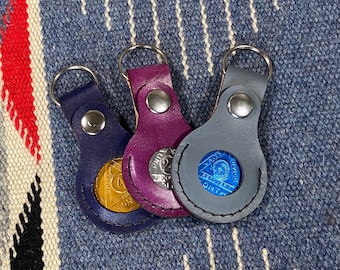 AA Chip Holder Keychain, Coin Holder, Sobriety NA Recovery, Gift for Recovering Alcoholic, Recovery Medallion, AA Chip Keychain Token