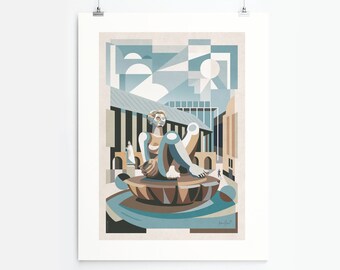 The Floozie In The Jacuzzi (Unframed Art Print)