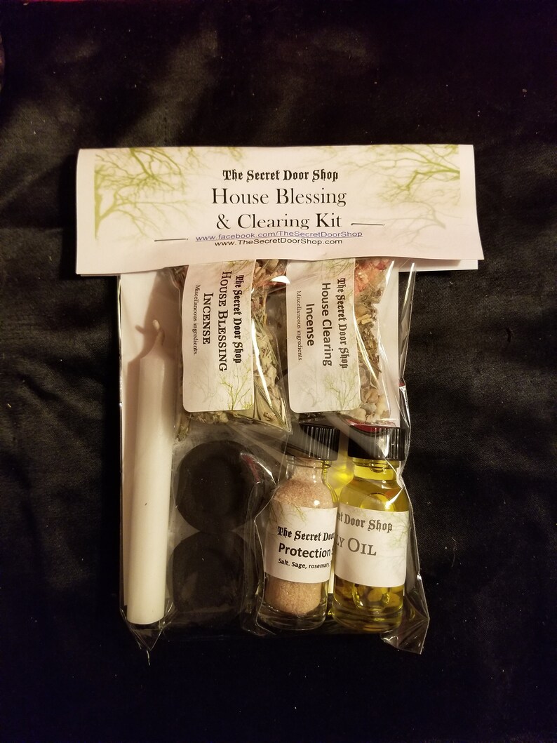 House Blessing and Clearing Kit. Incense Oil Salt Candle & Etsy