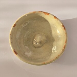 ceramic trinket dish handmade ring holder gothic key tray stoneware altar plate skull pottery jewelry storage alternative homeware Desert Shino
