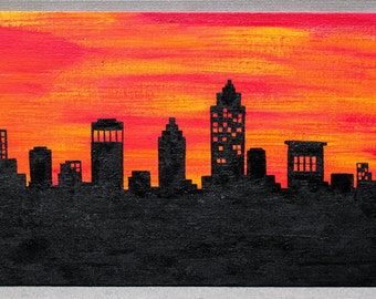 Cleveland Skyline Painting - Custom Skyline Available