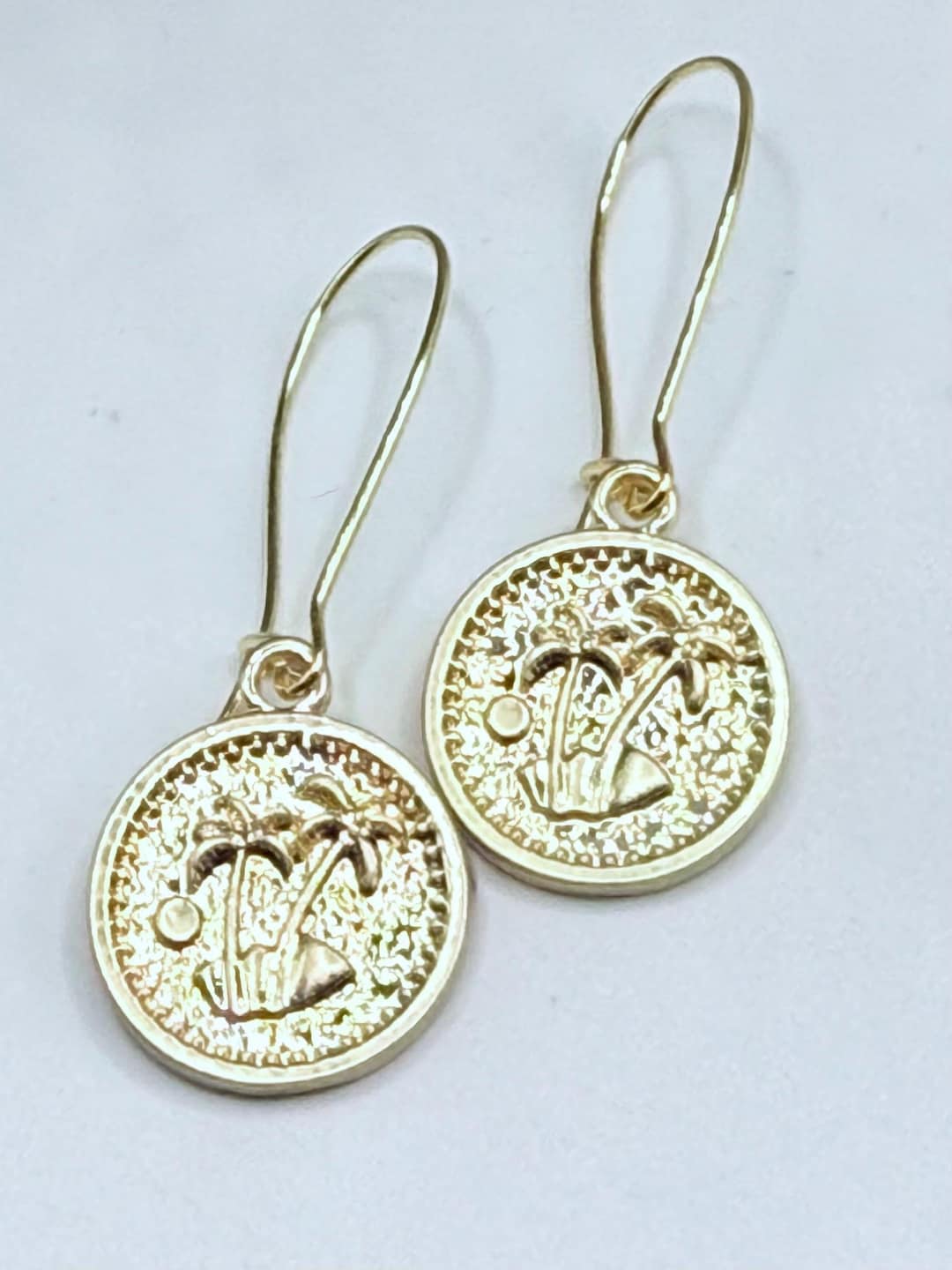 Solara Hoop & Charm Earring-Iridescent Palmetto Green main image 1