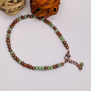 Czech Glass Beaded Bracelet: Handmade Boho Beadwork Jewelry