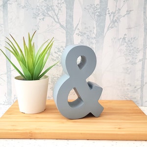 Large Concrete ampersand | Concrete Letters | desk accessories | freestanding letters | New home gift | housewarming gifts