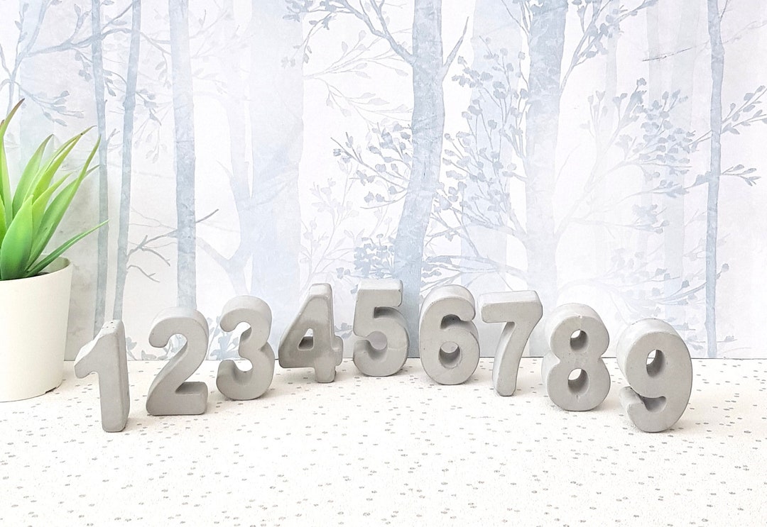 Natural Concrete Numbers Concrete Numbers Natural Concrete Nursery